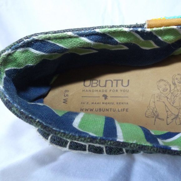 Ubuntu Canvas Slip Ons, Handmade Size 8.5, Excellent Condition! - Picture 4 of 10